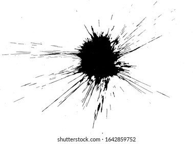 Grunge Black Splatter Splash Vector