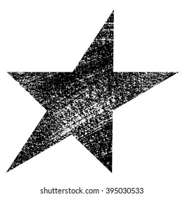 grunge black star