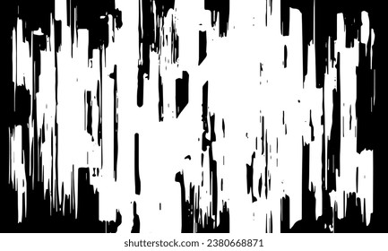 Grunge black texture background, veins, stripes, ink, chaos. Vector