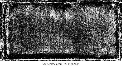 Grunge black texture. Dark aged background. Dust overlay textured. Grain noise. Weathered effect. Wide horizontal long banner. Design element. Vector illustration, EPS 10.