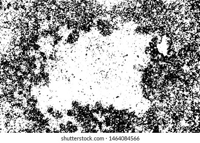 Grunge black texture on white background (Vector). Use for decoration, aging or old layer