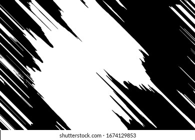 Grunge black texture on white background (Vector). Use for decoration, aging or old layer