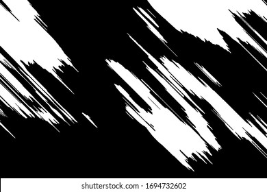 Grunge black texture on white background (Vector). Use for decoration, aging or old layer