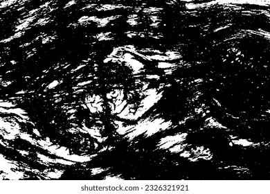 Grunge black texture on white background (Vector). Use for decoration, aging or old layer