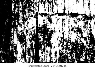 Grunge black texture on white background (Vector). Use for decoration, aging or old layer