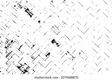 Grunge black texture as wicker shape on white background (Vector). Use for decoration, aging or old layer