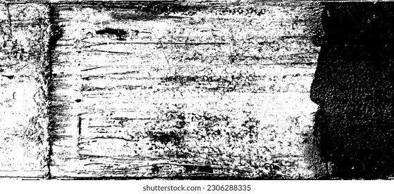 Grunge black texture. Wide horizontal long banner. Dark grainy texture on white background. Dust overlay textured. Grain noise particles. Rusted white effect. Vector illustration, EPS 10.