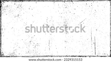 Grunge black texture. Wide horizontal long banner. Dark grainy texture on white background. Dust overlay textured. Grain noise particles. Rusted white effect. Vector illustration, EPS 10.