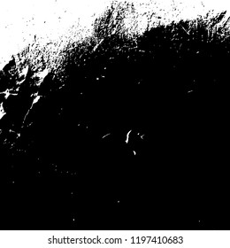 Grunge black textures on white background. Template for business card, banner, poster, notebook, invitation with modern hand drawn ink grunge textures. Vector illustration for your design
