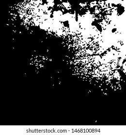 Grunge black textures on white background. Template for a banner, poster, notebook, invitation, retro and urban designs with modern hand drawn ink grunge textures. Vector illustration
