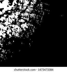 Grunge black textures on white background. Template for a banner, poster, notebook, invitation, retro and urban designs with modern hand drawn ink grunge textures. Vector illustration