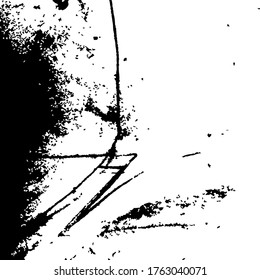 Grunge texturas negras sobre fondo blanco. Plantilla para un banner, afiche, cuaderno, invitación, diseños retro y urbano con texturas modernas de tinta grunge dibujada a mano. Ilustración del vector