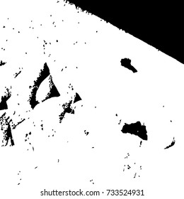Grunge black textures on white background. Template for business card, banner, poster, notebook, invitation with modern hand drawn ink grunge textures. Vector illustration for your design