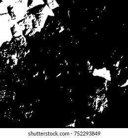Grunge black textures on white background. Template for business card, banner, poster, notebook, invitation with modern hand drawn ink grunge textures. Vector illustration for your design