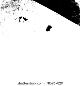Grunge black textures on white background. Template for business card, banner, poster, notebook, invitation with modern hand drawn ink grunge textures. Vector illustration for your design