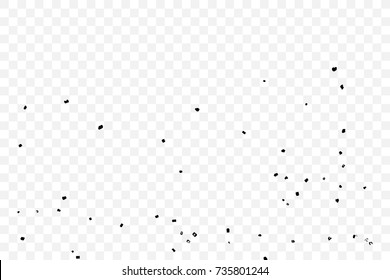 Grunge black and transparent dirty texture template. Messy dust overlay distress background. Abstract dotted effect of noise, grain, sand, old scratch stock visual. Vector.