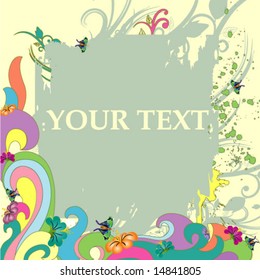 grunge black vector banner