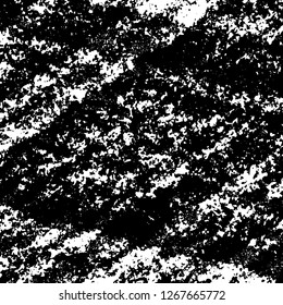 Grunge black and white abstract background. Vintage old surface in scratches, chips, cracks. Pattern for printing dirt, stains, scuffs. Texture monochrome dark