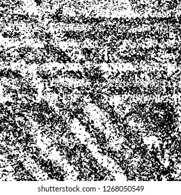 Grunge black and white abstract background. Vintage old surface in scratches, chips, cracks. Pattern for printing dirt, stains, scuffs. Texture monochrome dark