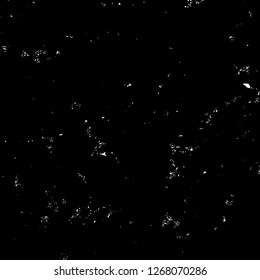 Grunge black and white abstract background. Vintage old surface in scratches, chips, cracks. Pattern for printing dirt, stains, scuffs. Texture monochrome dark