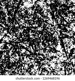 Grunge black and white abstract background. Vintage old surface in scratches, chips, cracks. Pattern for printing dirt, stains, scuffs. Texture monochrome dark