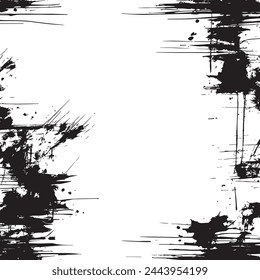 Fondo abstracto blanco y negro del grunge. Diseño de textura superpuesta estresada. Ilustración vectorial.