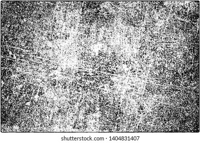 Grunge is black and white. Abstract dark background. Vector pattern of dust, cracks