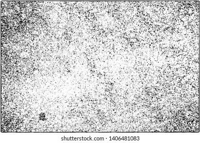 Grunge is black and white. Abstract dark background. Vector pattern of dust, cracks