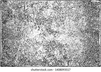 Grunge is black and white. Abstract dark background. Vector pattern of dust, cracks