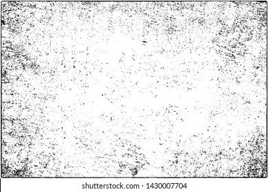 Grunge is black and white. Abstract dark background. Vector pattern of dust, cracks