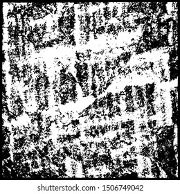 Grunge is black and white. Abstract dark texture. The pattern is monochrome for the backdrop. Chaotic dirty spots
