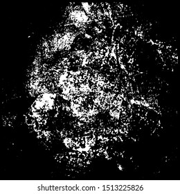 Grunge is black and white. Abstract dark texture. The pattern is monochrome for the backdrop. Chaotic dirty spots