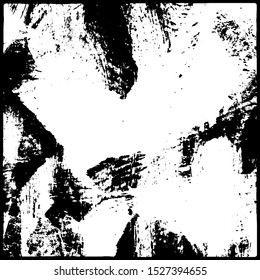 Grunge is black and white. Abstract dark texture. The pattern is monochrome for the backdrop. Chaotic dirty spots