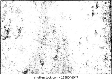 Grunge is black and white. Abstract dark background. Vector pattern of dust, cracks