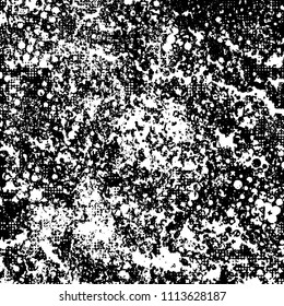 Grunge is black and white. Abstract halftone monochrome