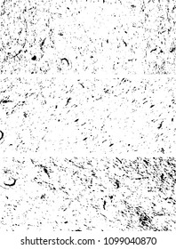 Grunge is black and white. Abstract monochrome vector background of spots, lines, chips, dirt