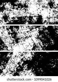 Grunge is black and white. Abstract monochrome vector background of spots, lines, chips, dirt