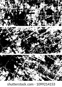 Grunge is black and white. Abstract monochrome vector background of spots, lines, chips, dirt