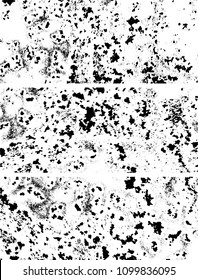 Grunge is black and white. Abstract monochrome vector background of spots, lines, chips, dirt