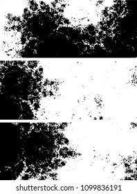 Grunge is black and white. Abstract monochrome vector background of spots, lines, chips, dirt