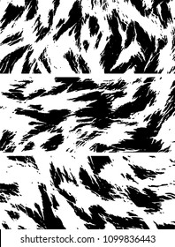 Grunge is black and white. Abstract monochrome vector background of spots, lines, chips, dirt