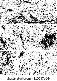 Grunge is black and white. Abstract monochrome vector background of spots, lines, chips, dirt