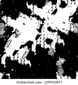 Grunge is black and white. Abstract monochrome vector background