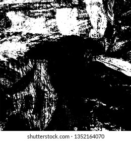 Grunge is black and white. Abstract monochrome texture