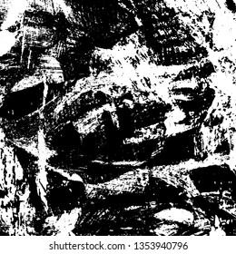 Grunge is black and white. Abstract monochrome texture
