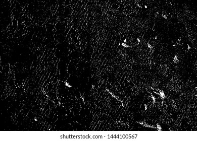 Grunge is black and white. Abstract monochrome background. The grim texture of disaster. Pattern of cracks, chips. Dirty vintage surface. Old worn wall