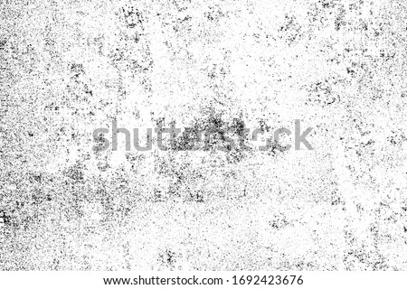 Grunge black and white. Abstract monochrome background. Vector pattern of scratches, chips, scuffs. Vintage worn surface. Old wall texture Foto stock © 