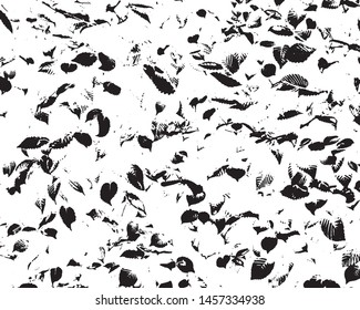 Grunge black white. Abstract texture old surface. Monochrome vector pattern of cracks, stains, scratches, splash for printing and design