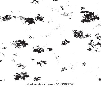 Grunge black white. Abstract texture old surface. Monochrome vector pattern of cracks, stains, scratches, splash for printing and design