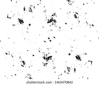 Grunge black white. Abstract texture old surface. Monochrome vector pattern of cracks, stains, scratches, splash for printing and design